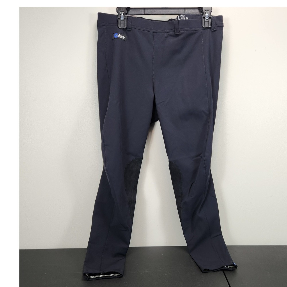 Irideon Cadence Elite‎ Knee Patch Riding Breeches Blue Plus 1X 30-30351X-BK